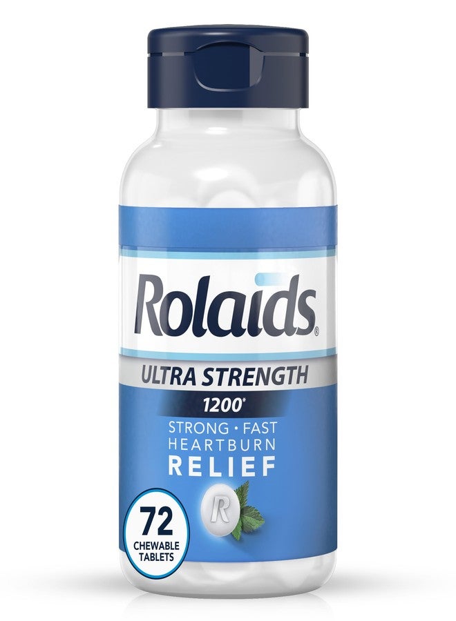 Rolaids Ultra Strength Antacid Chewable Tablets, Mint, 72-Count - Image 1